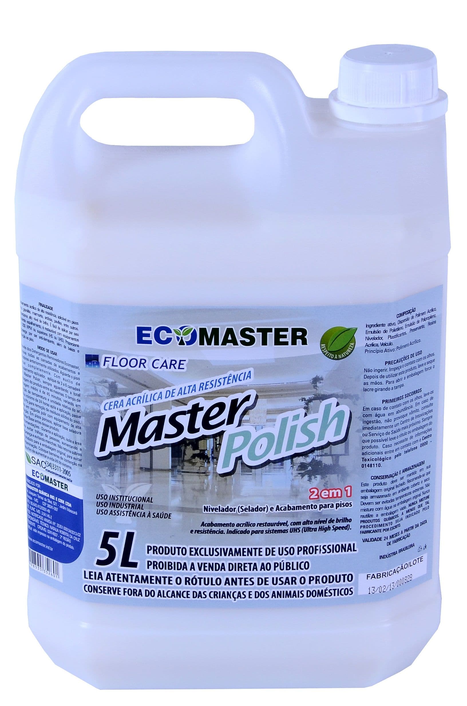Cera Acrílica Master Polish 5L